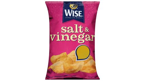 Wise Salt & Vinegar Potato Chips (5 oz) | Whitney Beverage Snack Chips, Potato Chips, Vinegar, Potato, Salt, Chips, Snacks, Potato Crisps