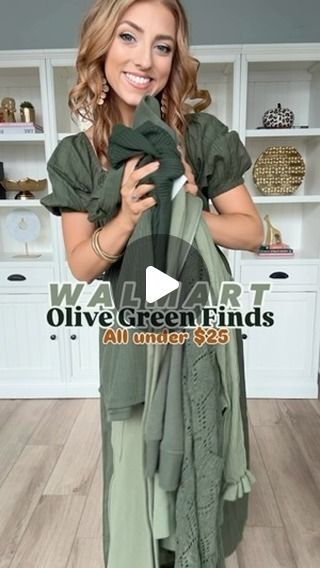 Rachel Timmerman on Instagram: "Comment “FALL COLOR” and I’ll send all these looks + sizing info your way 🙂 

WALMART FASHION OLIVE GREEN FINDS 💚 y’all know I’m sharing Hauls featuring all my favorite fall colors, all Walmart fashion finds. Up next is olive green ☺️ goodness do I love this color and Walmart definitely delivered! So many cute pieces including some wonderful basics, and they’re all under $25 🥳 can’t beat that! 

#WalmartFashion #WalmartFinds #Walmart #fashionreels #casualstyle #timeandtru #leggingslove #cardiganstyle #fashiononabudget #ltkunder50 #walmartshopping #affordablefashion #stylereels 

Which look do y’all like best?!" Olive Button Up Shirt Outfits, Gray And Olive Green Outfit, Olive And Black Outfit, Olive Green Fall Outfits, Olive Green Cardigan Outfit, Olive Green Outfits For Women, Mint Green Sweater Outfit, Olive Sweater Outfit, Olive Green Dress Outfit