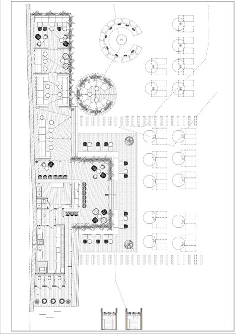 Caribbean beach club on Behance Beach Hotel Architecture, Restaurant Design Plan, Beach Restaurant Design, Bar Illustration, Beach Architecture, Restaurant Plan, Bar Plans, Illustration Projects, Architecture Drawing Plan