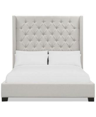 Thorstein King Bed, Created for Macy's - Macy's Tufted King Bed Master Bedrooms, King Bed Master Bedrooms, Tufted King Bed, California King Bedding, Tufted Headboard, Master Bedrooms, King Bed, Full Bed, Grey And Beige