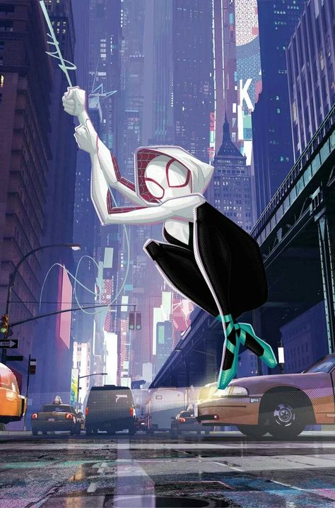 Spiderman And Spider Gwen, Marvel Spider Gwen, Spiderman Into The Spider Verse, Spider People, Spider Man Into The Spider Verse, Into The Spiderverse, Univers Marvel, Spiderman Spider, Ghost Spider