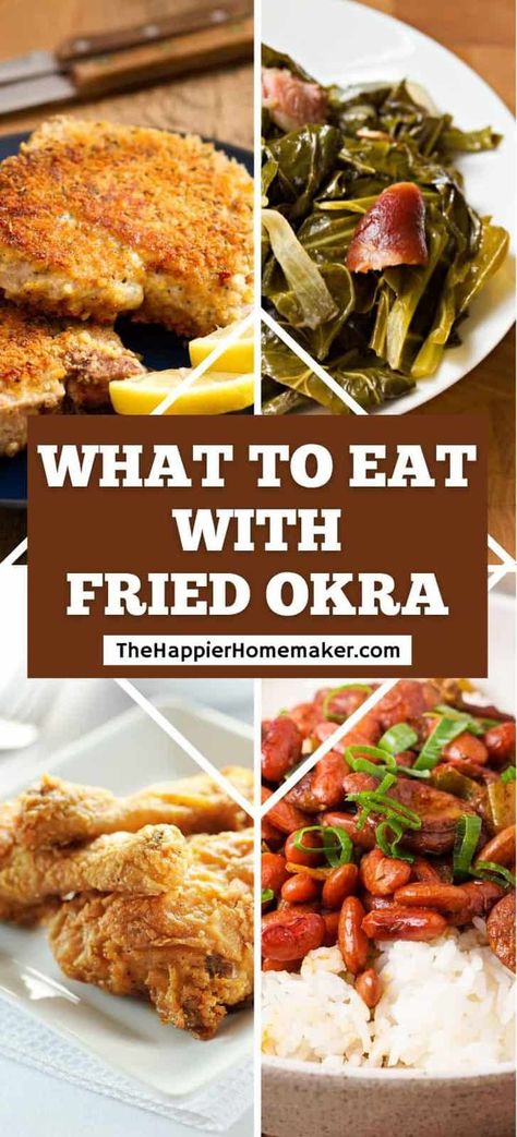 If you're wondering what to eat with fried okra, try these 15 Southern comfort foods that pair perfectly with fried okra. Fried Okra Recipe Southern, Calico Baked Beans, Southern Comfort Foods, Southern Style Cornbread, Cooking With Ground Beef, Fried Okra, Creamy Macaroni And Cheese, Okra Recipes, Bacon Mac And Cheese