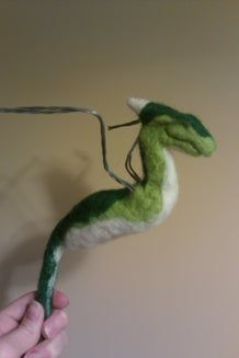 Needle Felted Wool Dragon (with Pictures) - Instructables Needle Felted Dinosaur, Felt Dragon, Needle Felting Tools, Felt Puppets, Diy Wool, Needle Felting Diy, Dragon Crafts, Wool Needle Felting, Needle Felting Tutorials