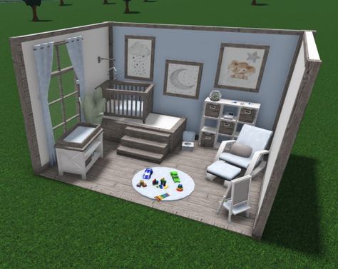 Bloxburg Nursery Ideas Aesthetic, Bloxburg Toddler Room Ideas, Bloxburg Toddler Room, Nursery Bloxburg, Bloxburg Baby Room Ideas, Bloxburg Kids Room Ideas, Bloxburg Nursery Ideas, Bedrooms Bloxburg, Bloxburg Kids Room