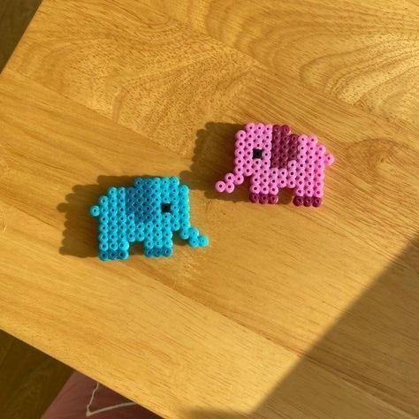 Elephant Perler, Ways To Decorate Pumpkins, Colourful Elephant, Pumpkin Carving Halloween, Decorate Pumpkins, Melty Bead Designs, Perler Beads Ideas, Melt Beads Patterns, Hamma Beads Ideas