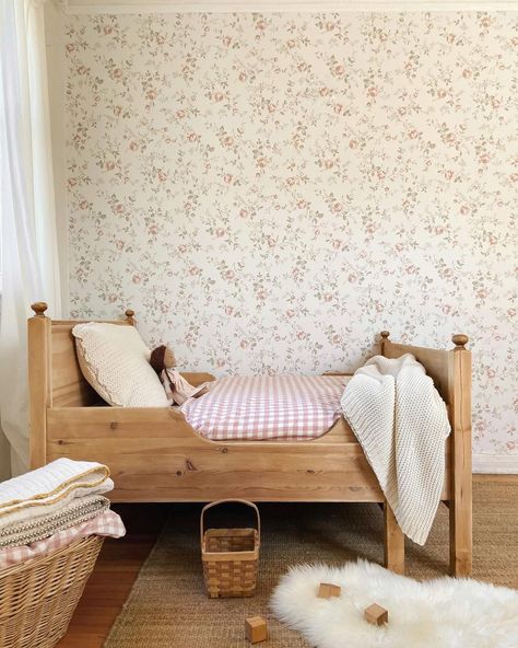 Vintage Toddler Girl Room, Southern California Home, Vintage Kids Room, Toddler Girl Room, Shared Room, Kids Bunk Beds, Girl’s Room, Toddler Bedrooms, Kid Room