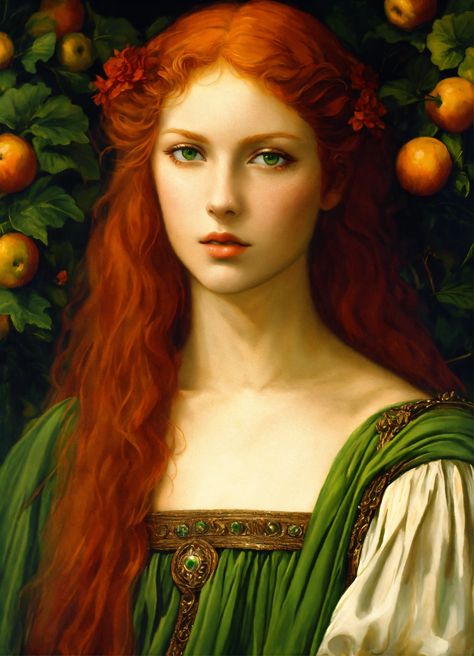 Ginger Women, Pre Raphaelite, Dream Art, Digital Art Girl, Dnd Characters, Character Portraits, Fantasy World, Beautiful Artwork, Female Art