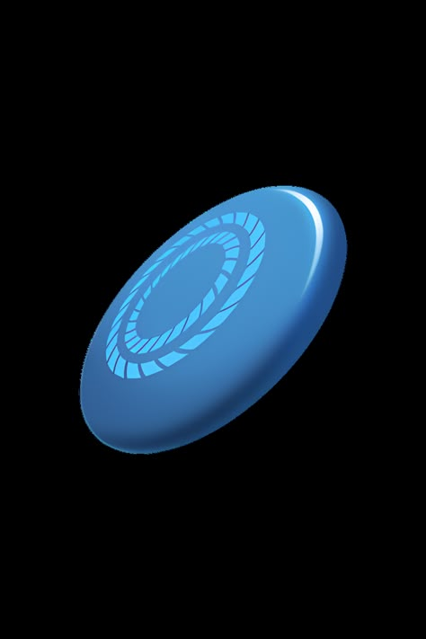 The emoji 🥏 depicts a round, flat object with a slightly curved edge, resembling a frisbee or flying disc. It is shown in a bright shade of blue with a white stripe across the center, giving the impression of motion or flight. The design is simple and cartoonish, with no additional details or textures. Disc Emoji, Frisbee Design, Lego Hotel, Apple Emojis, Frisbee Disc, The Emoji, Flying Disc, Ultimate Frisbee, Flower Painting Canvas