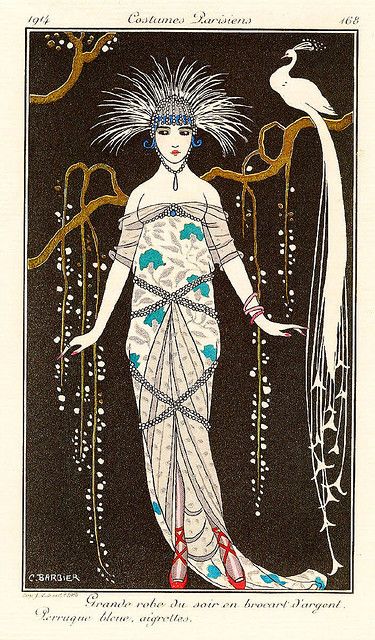 George Barbier (1882-1932) - French Art Deco Fashion Illustrator -  "Costumes Parisiens" 1914 Arte Art Deco, Art Deco Illustrations, George Barbier, Art Deco Artists, Art Deco Illustration, Art Deco Print, Fashion Illustration Vintage, Deco Poster, Bon Ton