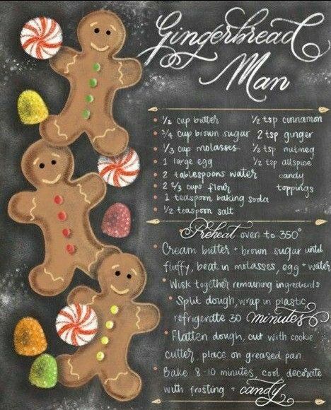 Memorial Day Desserts, Christmas Chalkboard Art, Christmas Art Print, All Things Gingerbread, Bread Man, Gingerbread Man Christmas, Gingerbread Crafts, Gingerbread Christmas Decor, Christmas Chalkboard