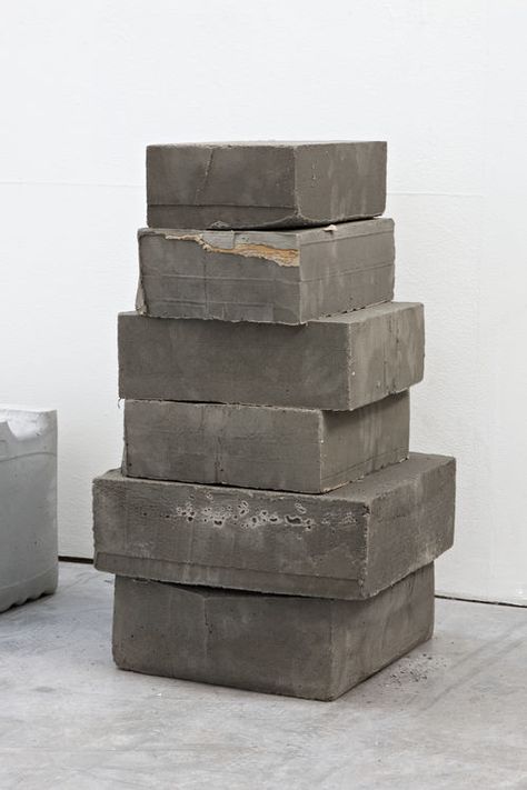 Box Sculpture, Concrete Material, Cement Blocks, Concrete Ideas, Concrete Block, Concrete Sculpture, Front Deck, Concrete Art, Concrete Design