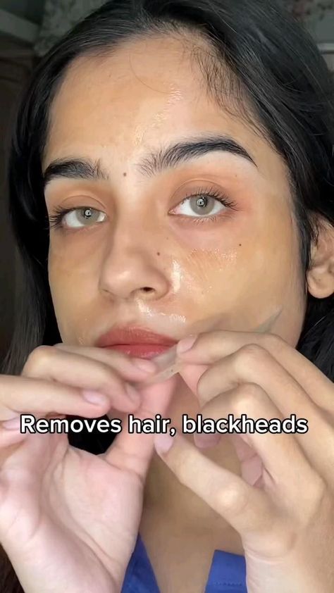 face makeup tutorial Face Mask For Hair Removal, Clear Pores On Face Diy, Face Hair Removal Mask, Face Glow Up Tips At Home, Skin Care Routine Tutorial, Diy Face Mask To Unclog Pores, How To Remove Oily Skin, Mask For Hands, Peel Off Mask For Facial Hair Removal