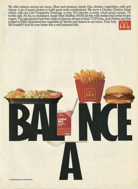 Mcdonalds Ads, Apple Bran Muffins, Fast Food Advertising, Mcdonalds Fast Food, Retro Restaurant, Mc Donald's, Vintage Mcdonalds, Whole Grain Cereals, Retro Food