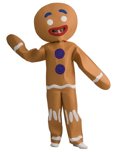 Gingerbread Man Halloween Costume, Gingerbread Man Shrek, Gingerbread Man Costume, Gingerbread Man Costumes, Shrek Costume, Book Week Costume, Man Child, Boy Costumes, Shrek