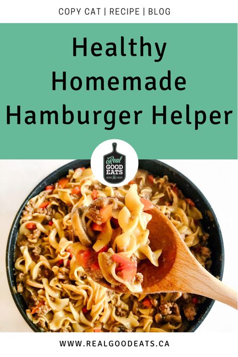 Healthy Homemade Hamburger Helper - Healthy Hamburger Helper, Hamburger Helper Recipe, Healthy Hamburger, Hamburger Helper Recipes, Homemade Hamburger, Low Salt, Homemade Hamburgers, Hamburger Helper, Low Sodium Recipes