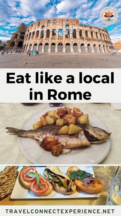 Eat like a local in Rome Rome Italy Food, Winter In Italy, Places To Eat In Rome, Instagrammable Restaurants, Food In Rome, Rome Restaurants, Healthy Italian Recipes, Rooftop Restaurants, Restaurants In Rome