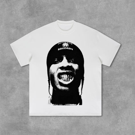 Rapper T Shirts, Rapper Style, Fit Ideas, Art Inspiration Painting, Mood Pics, White Shirt, Cotton T Shirt, Style Fashion, Graphic Tee