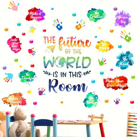 Kids Wall Decals Classroom Decals Colorful Inspirational Wall Decals Daycare Decals Playroom Wall Decor Motivational Wall Decals Positive Saying Sticker. Daycare Decals, Classroom Decals, Vinyl Painted, Inspirational Wall Decals, Classroom Wall Decor, Family Wall Decals, Neutral Wall Decor, Kids Room Wall Decals, Playroom Wall Decor