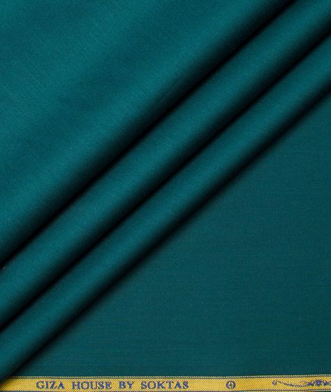 Soktas Men's Giza Cotton Solids Unstitched Shirting Fabric (Dark Sea Green) Deep Sea Green, Dark Sea Green, Sea Green Color, Dark Sea, Shirting Fabric, Half Sleeve Shirts, Computer Embroidery, Green Brands, Giza