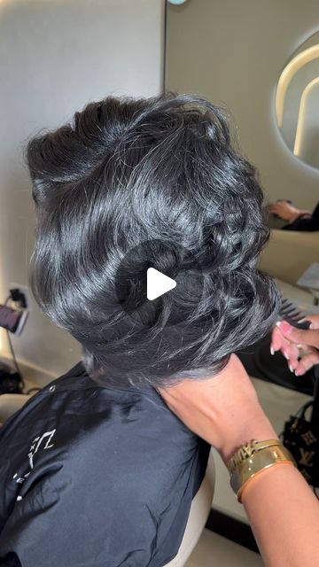 Kayla Simone on Instagram 70s Flipped Hair Black Women, Mid Back Sew In Weave, Sew In Hair Styles For Black Women, Silk Press For Black Women, Big Bouncy Curls Medium Hair, Beach Waves Black Hair, Silk Press Hairstyles For Black Women, 90s Hair Black Women, Silk Press With Layers