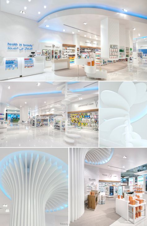 Bin Sina Pharmacies Graphic & Interior Designing By Brand Creative Pharmacy Decoration Ideas, Modern Pharmacy Design Ideas, Interior Design Pharmacy, Retail Pharmacy Design, Pharmacy Graphic Design, Pharmacy Decor Interior Design, Pharmacy Design Interior Modern, Pharmacy Design Graphics, Medical Shop Interior Design