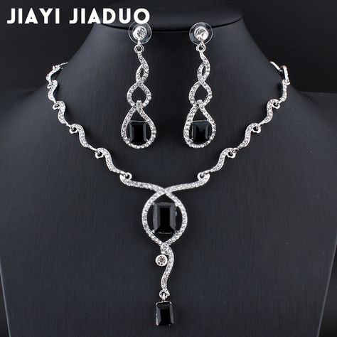 jiayijiaduo Bridal jewelry sets for women wedding jewelry set for brides wedding accessories Silver Colour jewelry set necklace Antique Diamond Necklace, Bride Jewelry Set, Costume Jewelry Sets, Creative Jewelry Photography, Silver Wedding Jewelry, Jewelry Set Design, Diamond Necklace Designs, Expensive Jewelry Luxury, Indie Jewelry