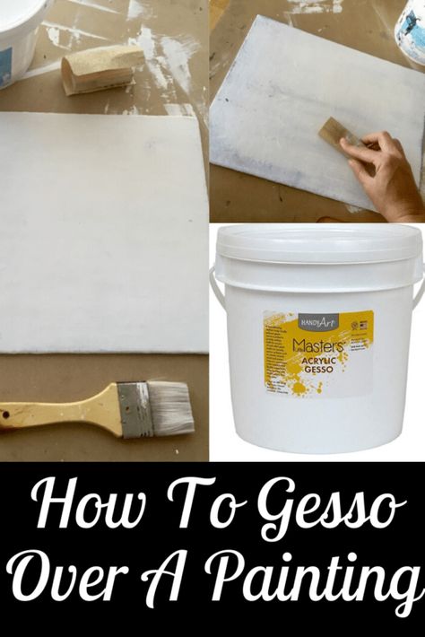 How To Gesso Over A Painting - Step By Step Painting With Tracie Kiernan Beginner Acrylic Painting, Cupcake Painting, Big Little Canvas, Paint With Acrylics, Bridge Painting, Acrylic Tutorials, Waterfall Paintings, Tulip Painting, Acrylic Painting Tips