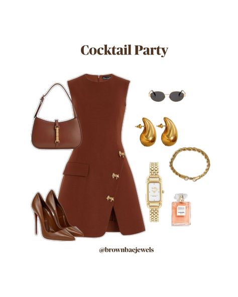 Elevate your style with our Rope Bracelet and Teardrop Earrings! ✨ This chic brown dress, paired with gold accessories, is perfect for any formal occasion, from business meetings to cocktail parties. Complete your look with these statement jewelry pieces that add sophistication and elegance. 💼🍸 Shop the full collection now from the link in bio! 🛍️ . . Jewelry, Small business India, explore, trendy, fyp #goldplatedjewellery #fashionjewellery #goldplatedjewelry #goldplated #stainlessstee... Gold Statement Earrings Formal, Statement Earrings Formal, Jewelry Small Business, Earrings Formal, Diwali Sale, Gold Statement Earrings, Chunky Rings, Waterproof Jewelry, Cocktail Parties