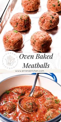 Easy Beef Meatballs Oven Baked, Oven Baked Beef Meatballs, Meatballs In The Oven How To Cook, Oven Cooked Meatballs, Homemade Meatballs Recipe Baked, Meatball In Oven, Oven Baked Italian Meatballs, Oven Meatballs Easy, Meatball Oven Baked