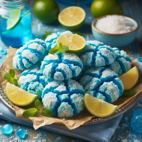 1 dozen Ocean Water flavored cookies.  Cookie freshness is our priority  Cookies=Happiness Surfer Food, Ocean Themed Desserts, Beach Themed Desserts, Ocean Themed Food, Beach Theme Desserts, Ocean Cookies, Beach Dessert, Flavored Cookies, Beach Dance