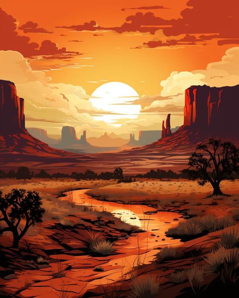 Southwest Art Paintings, Desert Landscape Art, Western Artwork, 2160x3840 Wallpaper, Southwestern Art, Desert Art, Desert Painting, Cowboy Art, Art Gallery Wallpaper