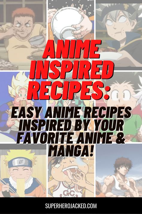 Anime Ramen Recipe, Anime Inspired Recipes, Anime Baking Recipes, Anime Inspired Food Recipes, Naruto Food Recipes, Food From Anime Recipes, Anime Inspired Food, Anime Foods Recipes, Making Anime Food