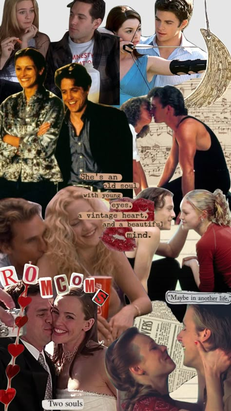 Romcoms Aesthetics, Romcom Core Aesthetic, 90s Romcom Aesthetic, 90s Rom Com Aesthetic, 2000s Rom Com Aesthetic, Romcom Aesthetics, Rom Com Aesthetic, Go Out More, Romcom Movies