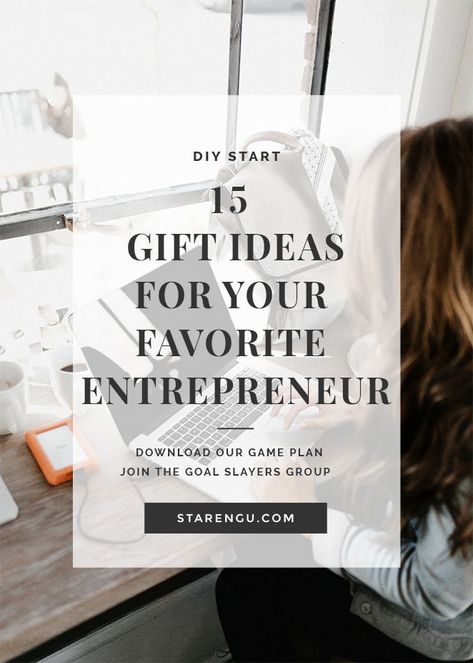 You're psyched your loved one decided to become an entrepreneur. You can demonstrate your support by purchasing one of these cool gifts. 15 Gift Ideas, Become An Entrepreneur, Entrepreneur Gifts, Business Strategies, Creative Business Owner, Pinterest Tips, 15 Gifts, Accounting And Finance, Social Marketing