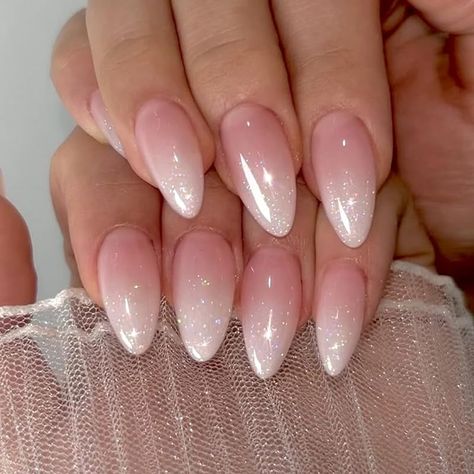 KQueenest Pink and White Press on Nails Medium Almond,Natural Ombre Nails Press On With Silver Glitters,Durable Gradient Pink Fake Nails Acrylic French Stick On Nails for Valentine's Day Decoration  0.04 Ounce (Pack of 24)3.6 out of 5 stars 26  $7.99$7.99Save 5% on 3 select item(s)Delivery Thu, Feb 29 Ships to Germany - valentine's day nails Nails Champagne, Nails Cream, Shapes Nails, Decoration Nails, Nails Shapes, Nails Charms, Nails Coral, 2022 Nails, Trend Nails