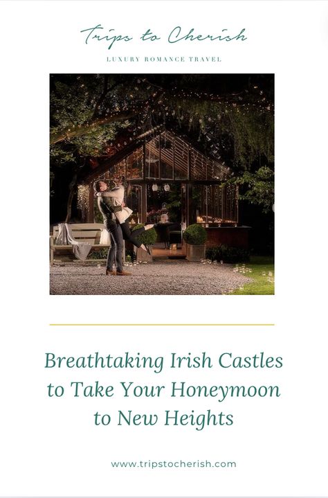 Let the enchanting ambiance of Ireland's castles set the stage for your fairy tale beginning. Your love story deserves nothing less than a honeymoon fit for royalty. Ireland is renowned for its romantic castles, making it an ideal destination for a fairytale honeymoon or wedding. Here are the most romantic castles in Ireland for your next romantic getaway.  #cherishedhoneymoons #HoneymoonInIreland #IrishCastles #honeymoonplanner #destinationweddingplanner #proposalplanner #honeymoonexpert Ireland Trip Itinerary, Ireland Honeymoon, Ireland Road Trip, Dublin Ireland Travel, Ireland Destinations, Proposal Planning, Irish Castles, Ireland Travel Guide, Romance Travel