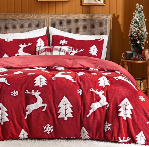 Bedsure Fluffy Duvet Cover Sets! 50% drop when you use UENKWBPG at checkout! Also available in Gray and Green! 🛌 Paid Link in the Bio #fluffy #duvet #christmas #AmazonDeals #DealsOfTheDay #ShopSmart #AmazonDiscounts #BargainHunter #ShopAndSave #AmazonFinds #AmazonSavings #DealAlert #HappilyWhateverYouAreAfter Christmas Duvet Cover, Fluffy Comforter, Christmas Cozy, Christmas Bedding, Queen Comforter Sets, Bed Sets, Duvet Covers Twin, Comforter Cover, Cotton Duvet Cover