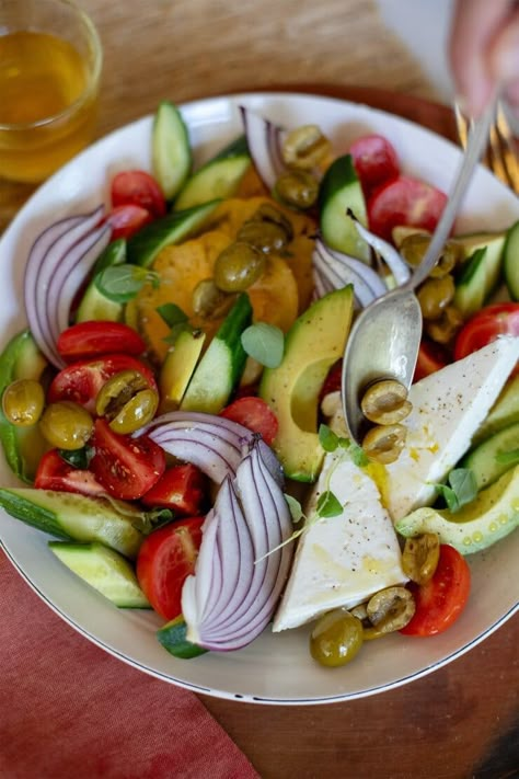 California Greek Olive Salad Recipe — Salt & Wind Travel Olive Salad Recipe, Chopped Salads, Diet Plate, Greek Salad Recipe, Colorful Salad, Sea Food Salad Recipes, Recipes Salads, Salad Recipes Healthy Easy, Healthy Plates