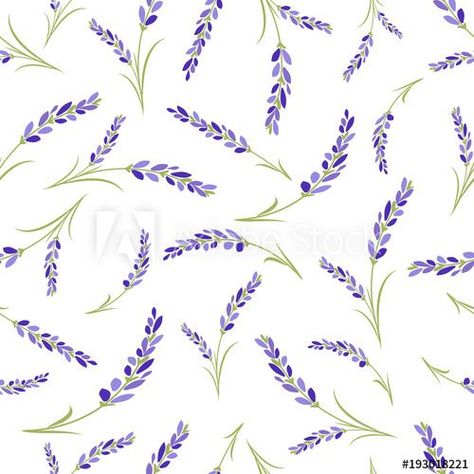 Seamless lavender flowers pattern on white background. | Flower backgrounds, Lavender flowers, Flower patterns Procreate Ipad Art, Lavender Aesthetic, Background Wall, Flowers Pattern, Little Flowers, Lavender Flowers, Pattern Illustration, Flower Backgrounds, Blooming Flowers