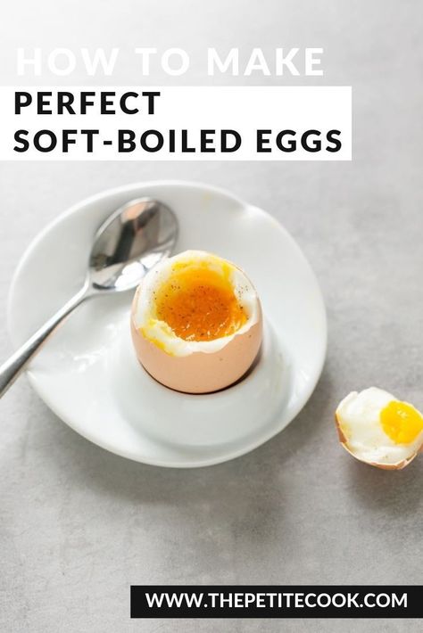 How To Cook Soft-boiled Eggs Like A Pro - A good soft-boiled egg paired with warm toasted soldiers makes a simple yet sophisticated meal, perfect to enjoy on breakfast, lunch and dinner alike. #egg #breakfast #cooking thepetitecook.com Perfect Soft Boiled Egg How To Make, Soft Eggs Boiled, Soft Boiled Eggs And Toast, How To Make A Soft Boiled Egg, Perfect Soft Boiled Egg, Eggs And Soldiers, Breakfast Cooking, Quotes Children, Cheap Recipes