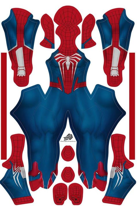 Spiderman Costume Ideas, Costume Template, Superheroes Wallpaper, Spider Man Oc, Spider Man Suit, Spiderman Costume, Costume Sewing Patterns, Sleepover Things, Sleepover Things To Do