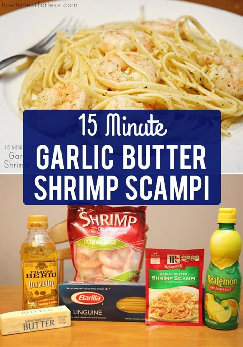 Shrimp Scampi Seasoning Mix Recipe, Garlic Butter Shrimp Scampi Pasta, Homemade Scampi Sauce, Mccormick Shrimp Scampi Recipe, 15 Minute Shrimp Scampi, Easy Recipes With Shrimp, Already Cooked Shrimp Recipes Easy, How To Make Shrimp Scampi, Easy Scampi Sauce