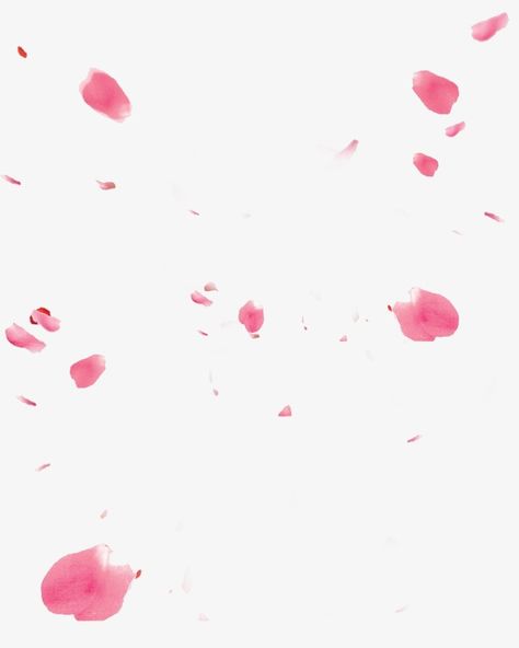 Floating Petals, Pink Elements, Flower Overlay, Pink Overlay, Sakura Petals, Pink Rose Petals, Blossom Watercolor, Cherry Blossom Watercolor, Romantic Background