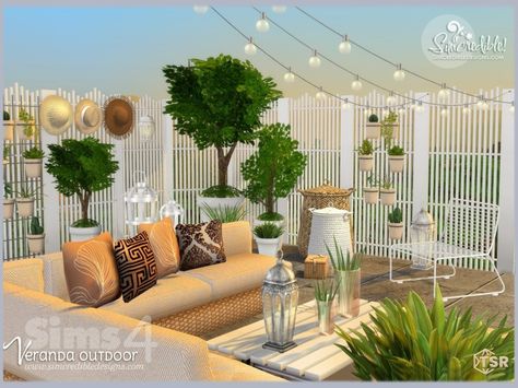 Plant In Glass, Resource Furniture, The Sims 4 Packs, Sims 4 Expansions, Outside Furniture, Backyard Furniture, Sims 4 Cc Furniture, Patio Plants, Sims 4 Build