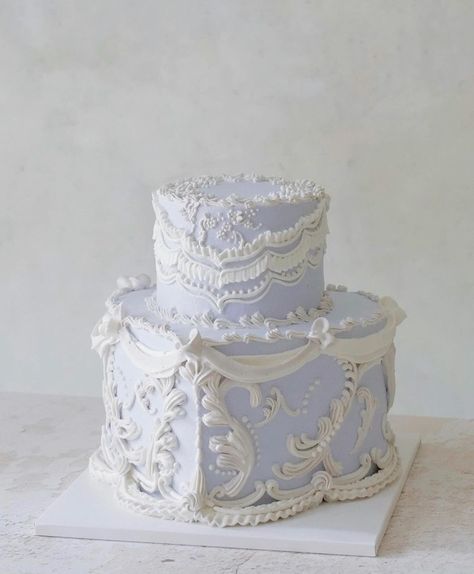 Rococo Cake, Rococo Wedding, Fancy Cakes, Vintage Cake, Cute Cakes, Rococo, Wedding Cake, Wedding Cakes, Baking