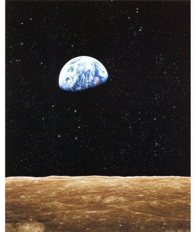 Earth Rise From The Moon https://api.shopstyle.com/action/apiVisitRetailer?id=461294604&pid=uid8100-34415590-43 Earth From The Moon, Earth Rise, Moon Surface, Moon Art Print, Moon Poster, Hubble Space, Art Print Display, Hubble Space Telescope, Space Telescope