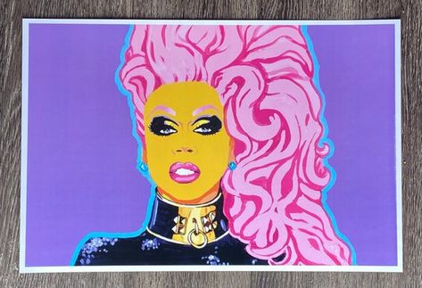 Rupaul Tattoo, Queen Pop Art, Pop Art Tattoo, Drag Fashion, Couples Book, I Dream Of Jeannie, Dream Of Jeannie, Blondie Debbie Harry, Paint Shirts