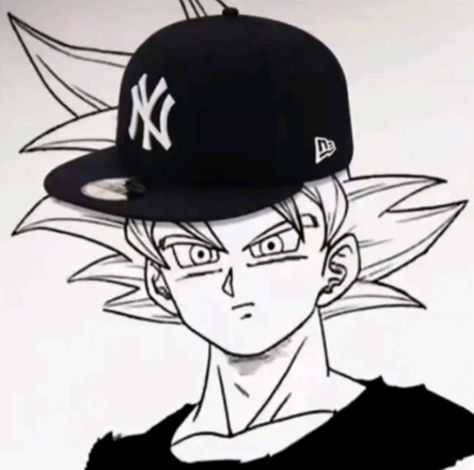 Hood Anime Pfp, Trap Goku, Goku Angry Face, Ssj4 Goku Pfp, Goku Pfp Manga, Goku Manga Pfp, Sha Ek, Hood Pfp, Goku Eating