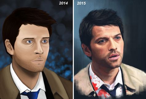 1 Year Progress By Zary Illustration Example, Geeky Art, Drawing Digital, Cat Person, Drawing Practice, Drawing Skills, Drawing Challenge, Art Challenge, Side By Side