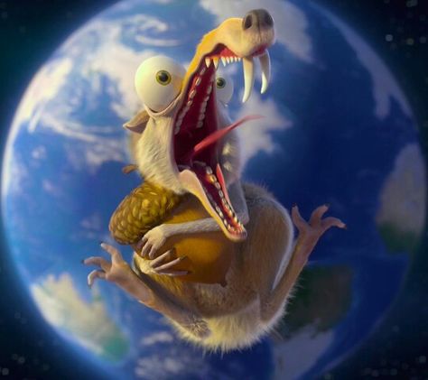 Scrat (Ice Age) Ice Age Squirrel, Ice Age 5, Ice Age Sid, Ice Age Collision Course, Ice Age Movies, Continental Drift, Disney Characters Wallpaper, Squirrel Funny, Mickey Mouse Cartoon